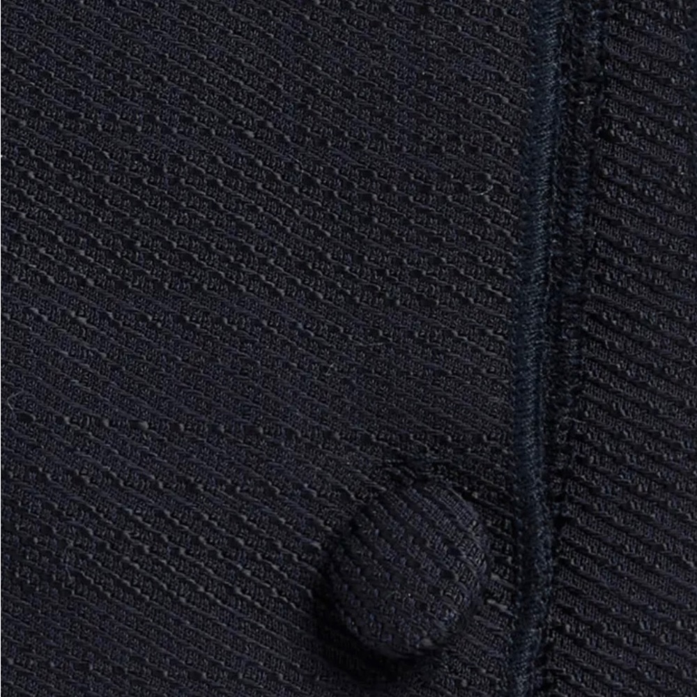 NWT . . .  Clifton Wilson Textured Wool Pocket Square  |  Navy - Picture 2 of 7